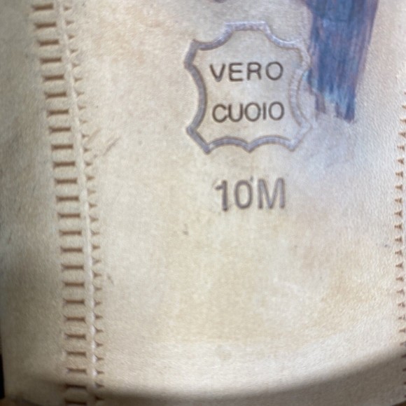 GIORGIO BRUTINI Mens 10 Loafers Private Collection Tan Leather Square Toe - Picture 11 of 12